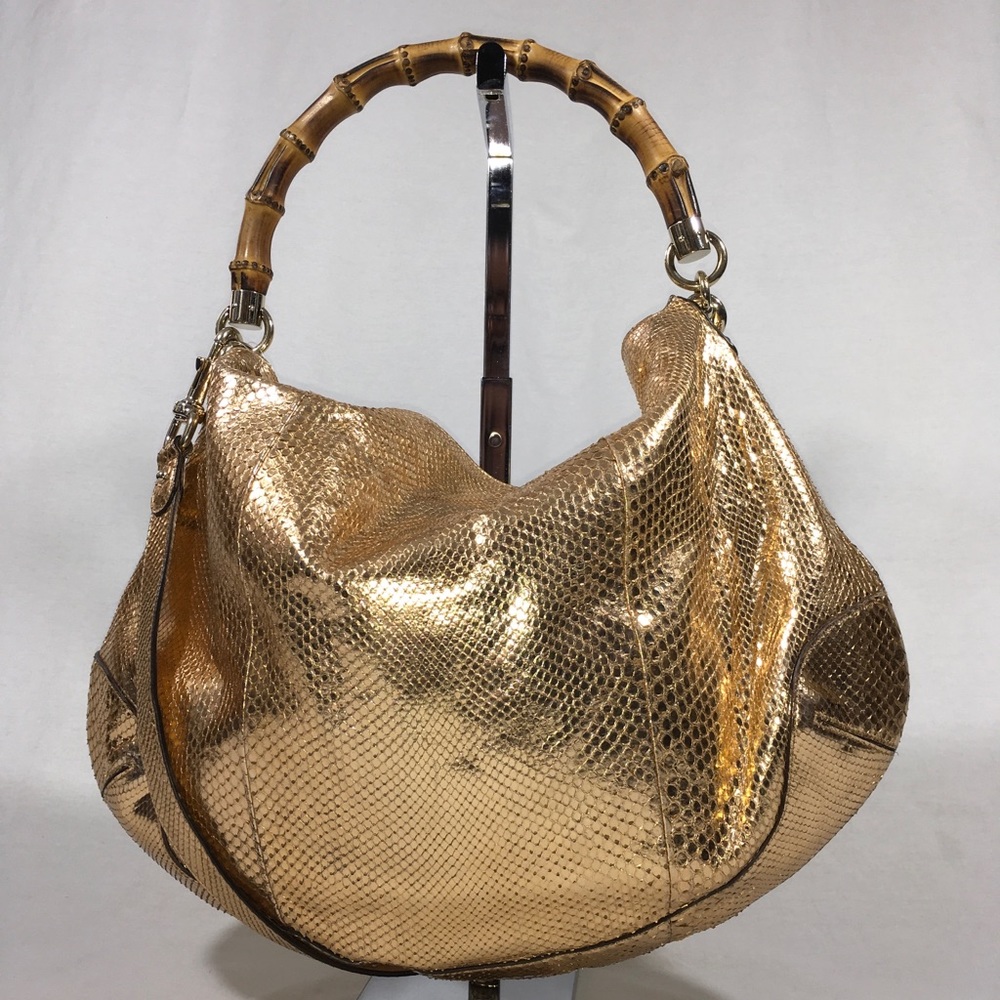 Gucci python shoulder bag